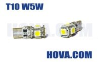 Lampor LED med 5st SMD Polaritetsoberoende T10 W5W Wedge Canbus