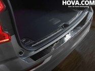 Lastskydd Rostfri Borstad Metall Svart Volvo XC60 II 2017->
