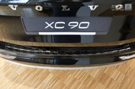 Lastskydd Rostfri Borstad Metall Svart Volvo XC90 II 2015->