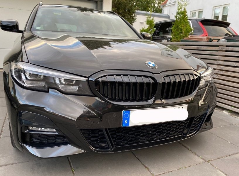 Grillar/Njurar Blank-Svart BMW 3-Serie G20, G21 2018->