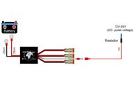 Plug & Drive Kabelsats DT för 3 Extraljus / LED ramp