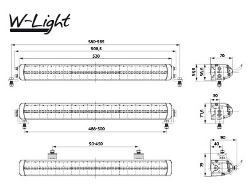 Paket LED-Ramp W-Light Impulse III 180W