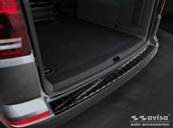 Lastskydd Rostfri Borstad Metall Svart VW Multivan, Caravelle T6 2015->