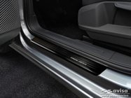 Instegslister i Borstad Svart Stål VW Caddy V SB 2020->