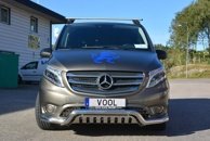 Lowbar EU frontbåge med hasplåt - Mercedes V-Klass W447 2015-2020