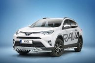 Lowbar EU frontbåge med hasplåt - Toyota RAV4 IV Facelift 2016-2018