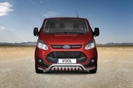 Lowbar EU frontbåge med hasplåt - Ford Transit Custom V362 2013-2017