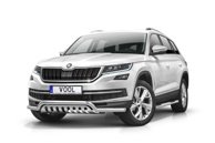 Lowbar EU frontbåge med hasplåt - Skoda Kodiaq 2016-2021