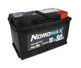 NordMax AGM Start/Stoppbatteri 12V 80Ah 800A