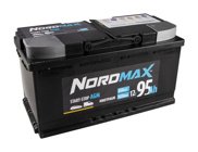 NordMax AGM Start/Stoppbatteri 12V 95Ah 850A
