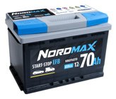 Nordmax EFB Start/Stoppbatteri 12V 70Ah 650A
