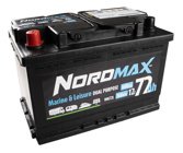 Nordmax Marin / Fritid Förbrukningsbatteri 12V 75Ah 540A