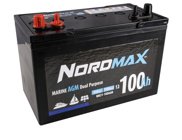 Nordmax Marin / Fritids AGM Start/ Förbrukningsbatteri 12V 100Ah 950A