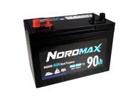Nordmax Marin / Fritid AGM Start / Förbrukningsbatteri 12V 90Ah 750A