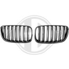 Grillar / Njurar Blanksvart till BMW X3 (E83)  2007-2011
