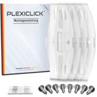 PlexiClick Transparent Nummerplåtshållare – 2 Skyltar