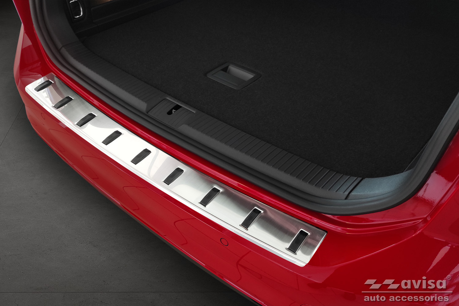 Stainless Steel Load Edge Protection Strip For VW Passat B8 Variant (2014+) - Matte Finish, Rust-Free