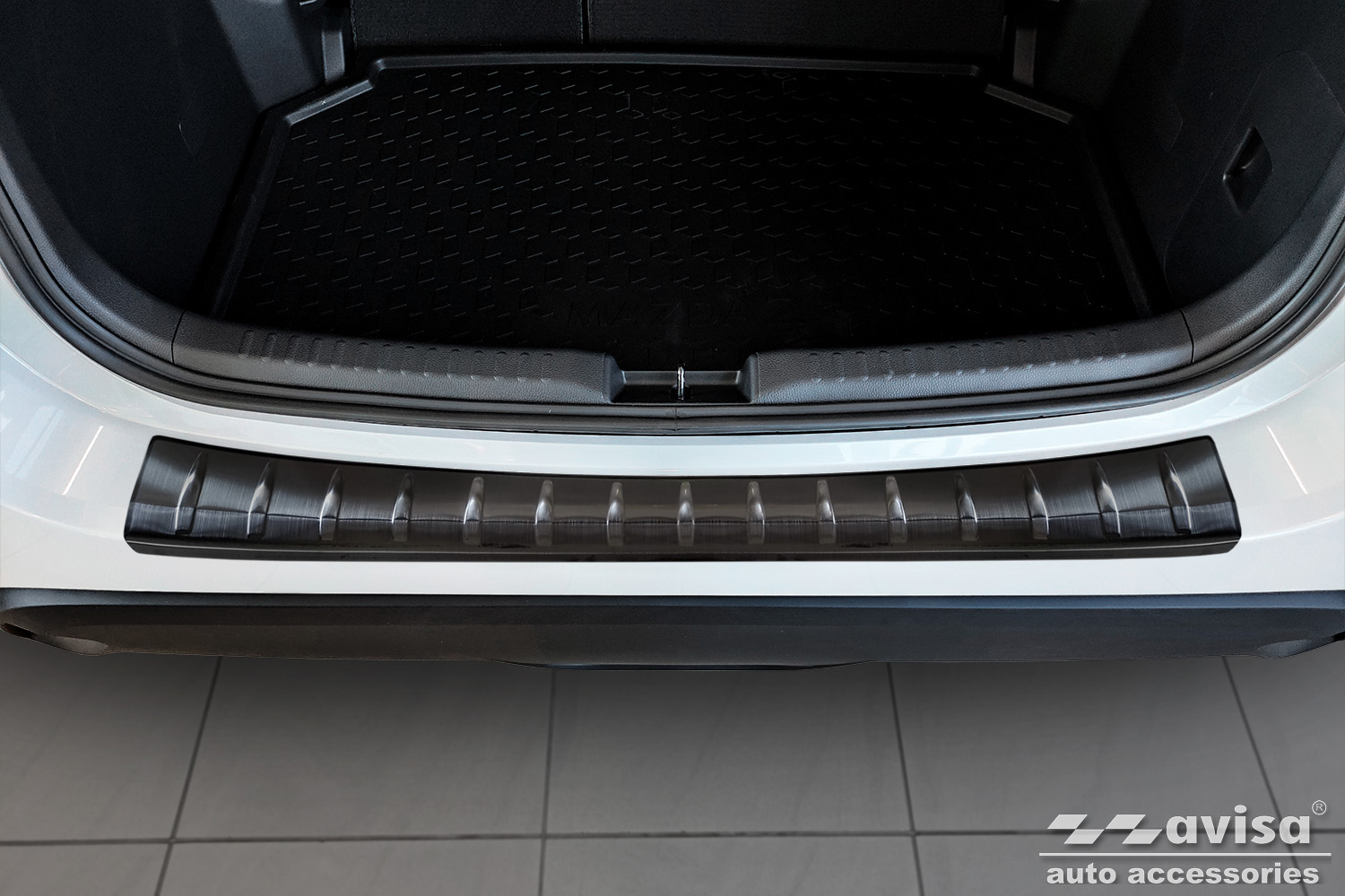 RVS Achterbumperprotector passend voor Kia Niro II Hybrid & Niro II EV (SG2) 2022- 'Ribs' voor o.a. KIA | - Achterbumper bescherming