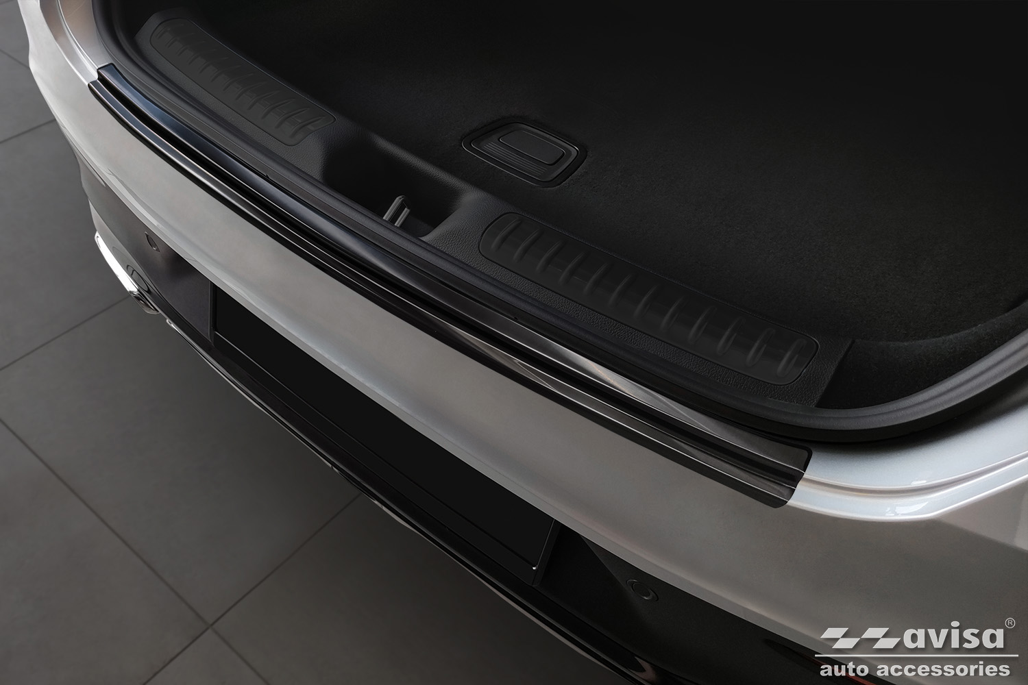 Avisa Bagkofangerbeskytter Rustfrit Staal Mat Sort Passer Til Mercedes Glc Ii X254 2022 Ribs main image 1