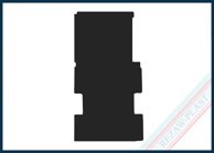 Lastrumsmatta Svart Mercedes Sprinter III 907 2018->