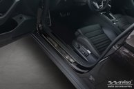 Instegslister i Borstad Svart Stål VW Passat B8 2014-2023