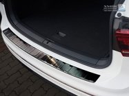 Lastskydd Rostfri Borstad Metall Svart VW Tiguan II 2015-2024
