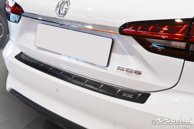 Lastskydd Rostfri Borstad Metall Svart MG 5 EV Kombi 2022->