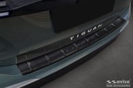 Lastskydd Rostfri Borstad Metall Svart VW Tiguan III 2024->