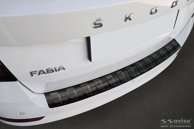 Lastskydd Rostfri Borstad Metall Svart Skoda Fabia III Kombi Facelift 2018->