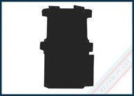 Lastrumsmatta Svart VW Transporter Skåp T6.1 2019-2025