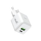 Busy Väggladdare USB-C / USB-A 25W