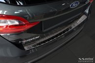 Lastskydd Rostfri Borstad Metall Svart Ford Focus III Hatchback 5D/ St-Line 2014-2018