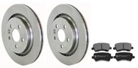 Bromssats bak – 302 mm skivor för Volvo S60 II, S80 II, V60 I, V70 III, XC70 II
