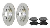 Bromssats bak – 302 mm skivor för Volvo S80 II, V70 III och XC70 II