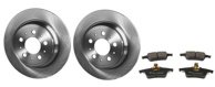 Bromssats bak – 288 mm skivor för Volvo S60 I, S80 I, V70 II och XC70 I