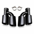 Sportändrör svart dubbel Audi A6 C7 2011–2018 bakre