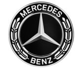 Navkapslar/Centrumkapslar Mercedes-Benz Original Svart