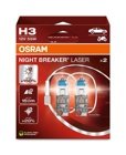 Osram Night Breaker Laser H3 halogenlampa – 2-pack