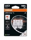 Osram LEDriving SL W21/5W LED-ersättningslampa röd 12 V – 2-pack