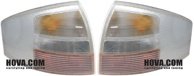 Baklampor Vit Audi A6 (C5/4B) 1997-2004
