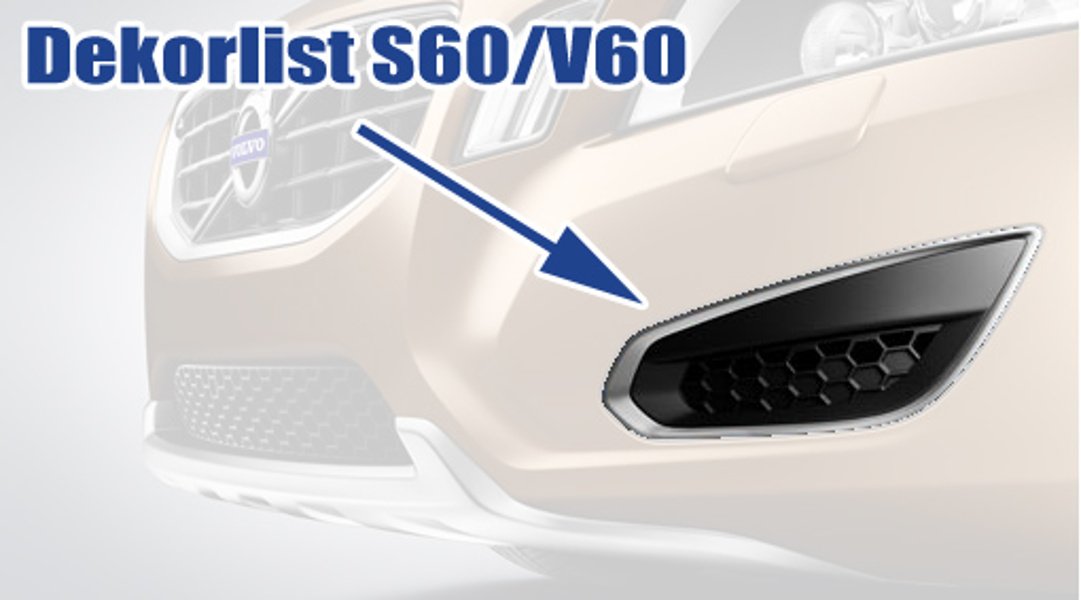 Dekorramar Matt Aluminium Volvo S60/V60 2010-2013 Till bilar med Parkassistans