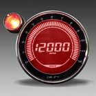 Mätare LCD 127mm DRiFT Iridium Varvmätare Röd 0-12000 rpm