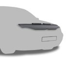 Hoodbra Svart Audi A1 2011-