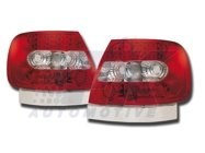 Baklampor LED Röd/Klarglas Audi A4 (B5/8D) Sedan 1994-2001