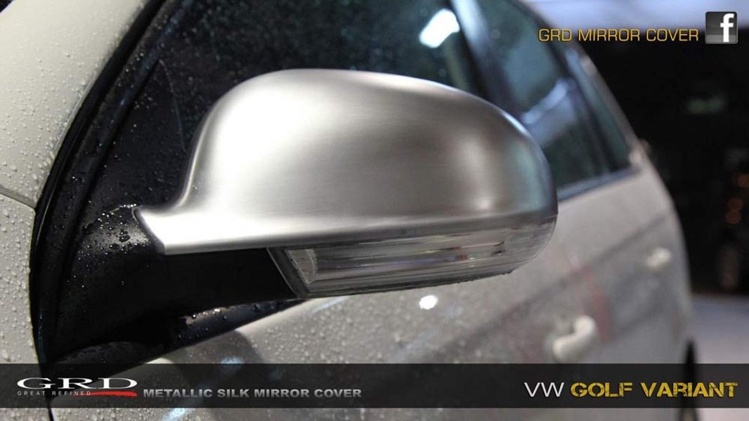 Spegelkåpor Aluminium Look VW Golf MK5, Jetta/EOS, Passat, Touran MK1