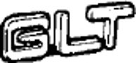 Emblem ''GLE'' Volvo 850, 855, 940, 945