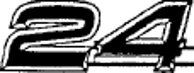 Emblem ''2.4'' Volvo 940, 945, 960, 965