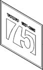 Emblem Logo 75-Års Jubileums-Emblem Volvo V70, XC70, S40/V40