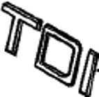 Emblem ''TDI'' Volvo V70 1997-2000