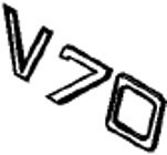 Emblem ''V70'' Volvo V70 1997-2000